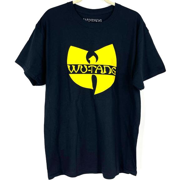 Wu-Tang Clan Official Band Tee Black Yellow 100% Cotton T-Shirt Medium - Picture 1 of 5